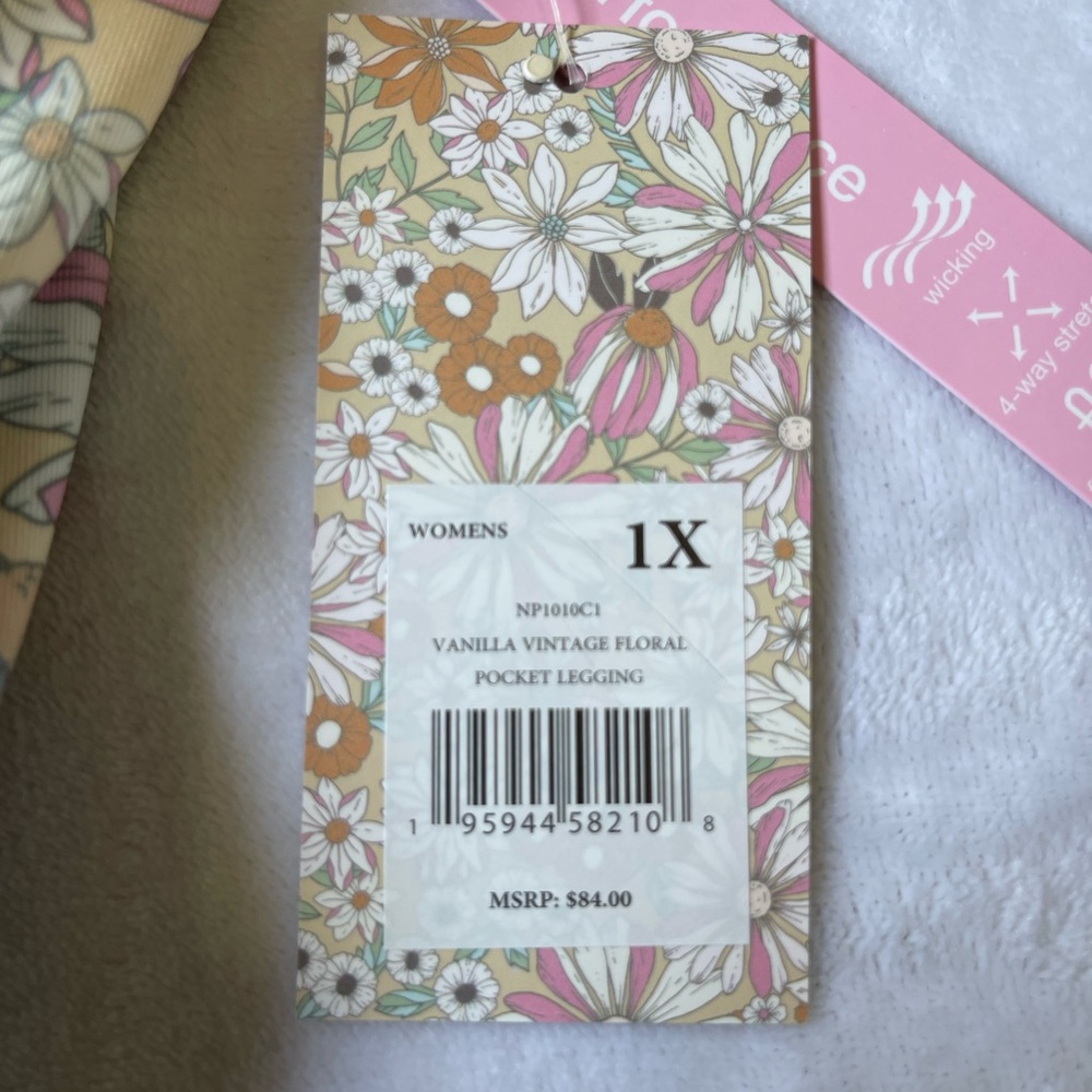 Kensie womenβs vintage floral leggings - Picture 3 of 5